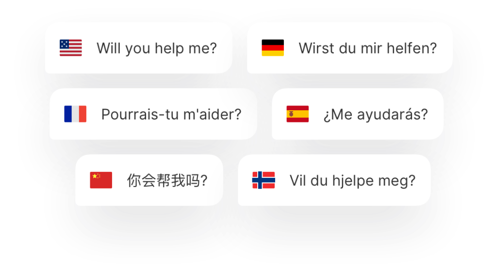 Chatbot different languages