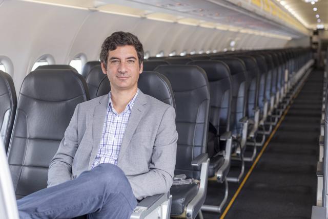 Felix, CEO of Viva Air on a plane