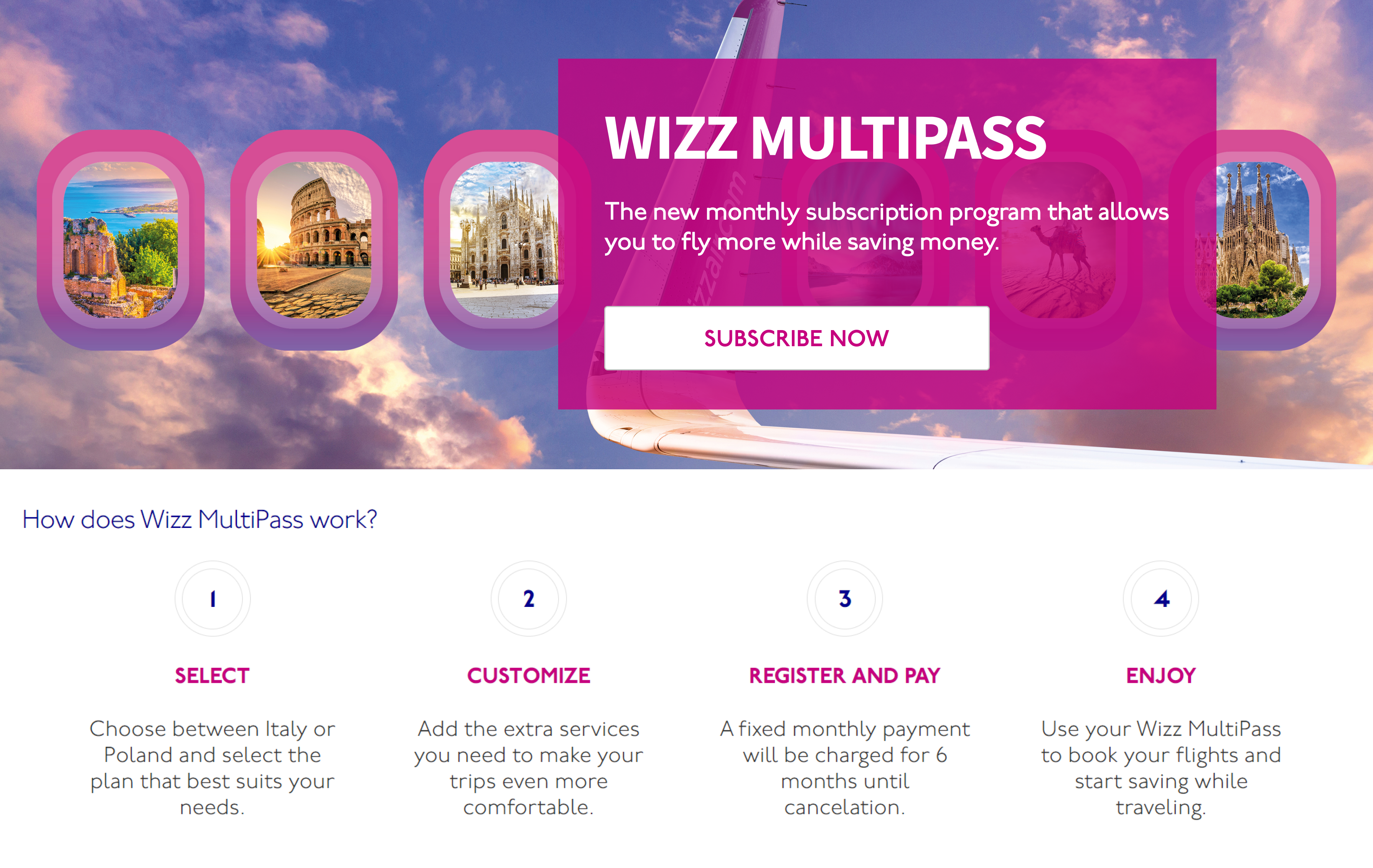 First Flight subscription in Europe is Now Available for Purchase Thanks to Wizz Air and Caravelo Partnership